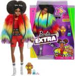 Barbie Extra Moda Lalka Tęczowy płaszcz GVR04