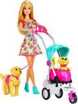 Barbie Lalka Spacer z pieskami Zestaw i akcesoria Cnb21