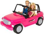 Barbie Plażowy Jeep Lalki + Ken Cjd12