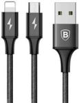 Baseus Kabel 2W1 Micro Usb + Usb-C Rapid Series 120Cm