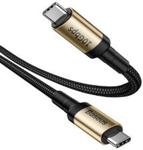 BASEUS KABEL CAFULE USB-C / USB-C POWER DELIVERY 3.1 100W 1M ZŁOTY (CATKLFSV1)