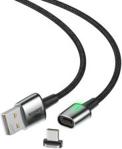 Baseus Kabel magnetyczny Zinc USB-C 3A 100cm czarny (CATXC-A01)