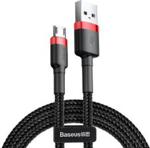 Baseus Kabel nylonowy Cafule Micro-USB 2.4A 100cm czarny/czerwony (02076)