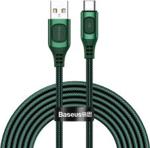 BASEUS KABEL PRZEWÓD USB - USB TYP C DO SZYBKIEGO ŁADOWANIA QUICK CHARGE, POWER DELIVERY 5 A 2 M ZIELONY (CATSS-B06) (64568UNIW)