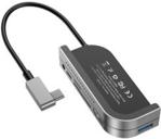 BASEUS KABEL USB ADAPTER HUB PRZEJŚCIÓWKA Z USB TYP C NA USB 3.0 / 4K HDMI / CZYTNIK KART TF, SD / USB TYP C PD / 3.5MM MINI JACK SZARY (CAHUB- (46