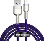 Baseus Kabel Usb Cafule Metal Data - Typ C 40 W (10 V / 4 A) Scp (Huawei Supercharge Protocol) 2M Fioletowy (Catjk-B05)