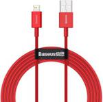 Baseus Kabel Usb Do Lightning Superior Series, 2.4A, 2M (Czerwony) (26622)