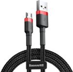 Baseus Kabel Usb Do Micro Usb 2.4A 0, 5M Czerwono Czarny