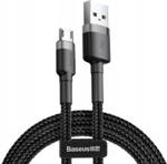 Baseus Kabel Usb Do Micro Usb 2.4A 0,5M Szaro Czarny