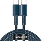 BASEUS KABEL USB TYP C - USB TYP C SZYBKIE ŁADOWANIE POWER DELIVERY QUICK CHARGE 100 W 5 A 2 M NIEBIESKI (CATGD-A03) (65479UNIW)