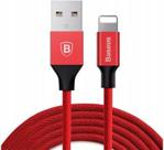 Baseus Oryginalny Kabel Lightning Iphone Yiven Cable Czerwony