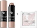 Bell HYPOAllergenic Contour Stick Hypoalergiczny sztyft modelujący + Perfectionist Powder Hypoalergiczny puder upiększający