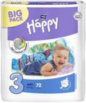 Bella Baby Happy Midi (3) 5-9 kg BIG PACK 72 szt.