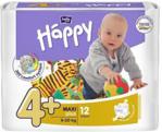 Bella Happy Pieluszki 4+ Maxi+ (9-20 Kg) 12 Szt.