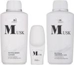 Bettina Barty Classic Musk Mleczko Do Ciała 500ml + Żel Pod Prysznic 500ml + Dezodorant Roll On 50ml