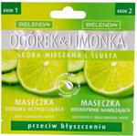 Bielenda Ogórek & Limonka Maseczka Głęboko Oczyszczająca + Maseczka Intensywnie Nawilżająca, 2x5 g