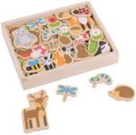 Bigjigs Toys Woodland Magnets Drewniane Magnesy