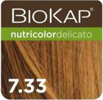 BIOKAP Nutricolor Delicato farba koloryzująca do włosów 7.33 Pozłacany Blond 140ml