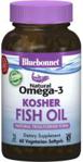 Bluebonnet Natural Omega-3 Kosher Fish Oil-naturalne źródło EPA, DHA, DPA 60 kaps