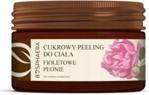 Bosphaera Cukrowy peeling do ciała Fioletowe peonie 200g