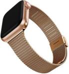 Bransoleta Milanese pasek Alogy do Apple Watch 42/44/45mm Różowe Złoto (43840)