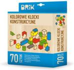 Brik Klocki Drewniane Kolorowe 70 Szt. (Brik07)