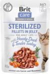 Brit Care Cat Fillets In Jelly Sterilized Duck And Turkey 12x85g
