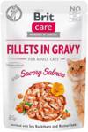 Brit Care Cat Pouches Fillets In Gravy With Savory Salmon 85G