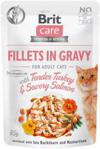 Brit Care Cat Pouches Fillets In Gravy With Tender Turkey & Savory Salmon 85G