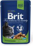 Brit Premium Cat Chicken Slices for Sterilised w saszetce 24x100G