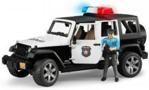 Bruder 02526 Jeep Wrangler Unlimited Rubicon policyjny z figurką policjanta i sygnalizacją