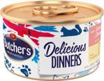 Butcher's Delicious Dinners Cat z łososiem i krewetkami mus 15x85g