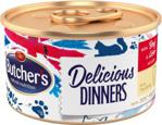 Butcher's Delicious Dinners Cat z wołowiną i wątróbką mus 8x85g