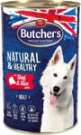 Butcher's Natural&Healthy Dog z wołowiną i ryżem pasztet 12x1200g