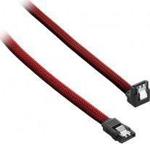 CableMod ModMesh Kątowy kabel SATA 3 30cm - Blood Red