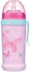 CANPOL BABIES BIDON NIEKAPEK Z RURKĄ SILIKONOWĄ 350ML BUTTERFLY (56/515_PIN)