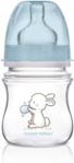 CANPOL BABIES BUTELKA SZEROKA ANTYKOLKOWA 120ML PP EASYSTART LITTLE CUTIE - NIEBIESKA (35/218)