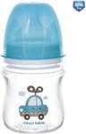 CANPOL BABIES BUTELKA SZEROKA ANTYKOLKOWA 120ML PP EASYSTART TOYS (35/220_BLU)