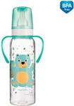 CANPOL BABIES BUTELKA WĄSKA Z UCHWYTEM 250ML CUTE ANIMALS - MIŚ (11/845)