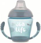 CANPOL BABIES KUBEK NIEKAPEK MIĘKKI SILIKONOWY USTNIK 230ML SEA LIFE (56/501_GREY)