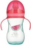 CANPOL BABIES KUBEK TRENINGOWY Z SILIKONOWYM USTNIKIEM 270ML SO COOL - ARBUZ (57/304)