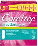 Carefree Cotton Fresh Wkładki higieniczne z wyciągiem z bawełny 58 szt