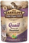 Carnilove Cat Quail & Dandelion Sterilised Przepiórka I Mniszek Saszetka 85G