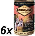 carnilove Wild Meat Salmon & Turkey for Puppies 6x400g