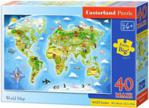 Castorland 40 maxi - World Map