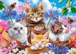 Castorland Puzzle 120El. Kittens With Flowers