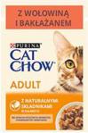 Cat Chow Adult Wołowina i bakłażan Saszetka 85g