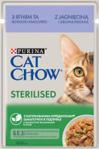 Cat Chow Sterilised Z Jagnięciną I Zieloną Fasolką W Sosie 12X85G