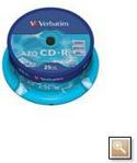 CD-R VERBATIM 52X 700MB CRYSTAL CAKE 25 NOSVERCDR003