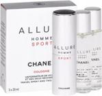 Chanel Allure Homme Sport Cologne woda kolońska Twist and Spray 3x20ml